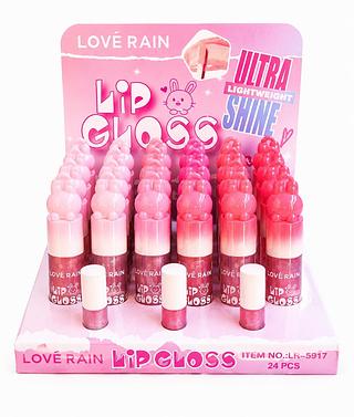 LOVE RAIN LIP GLOSS 24PCS