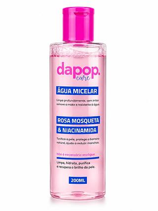 dapop água micelar rosa mosqueta e niacinamida 200ml
