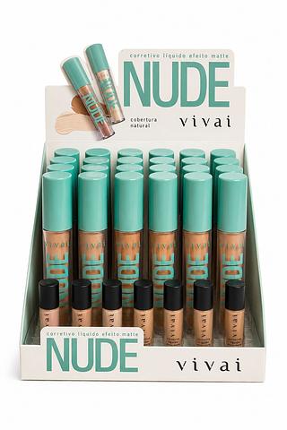 VIVAI CORRETIVO LIQUIDO EFEITO MATTE NUDE 24PCS