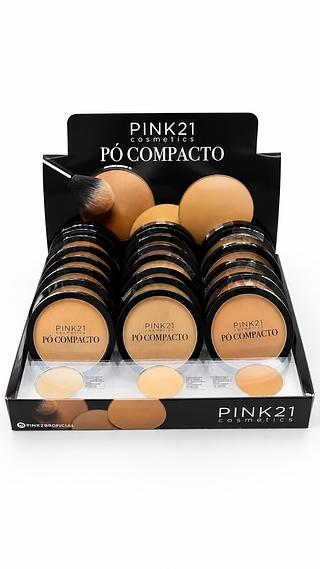 PINK21 COSMETICS PÓ COMPACTO 24PCS