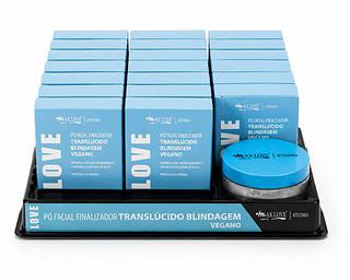 pó facial finalizador translucido blindagem vegano max love 30pcs