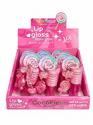 cocofleur lip gloss brilho labial 12 pcs