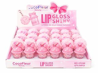 cocofleur lip gloss shiny a prova de água longa duração 24pcs