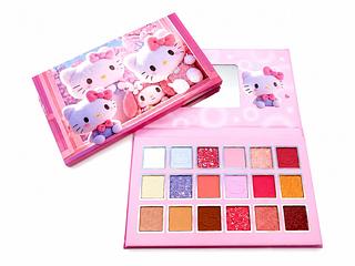 paleta de sombra hello kitty 17 cores