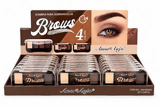 amor anjo sombra para sombrancelha 4colors 24pcs