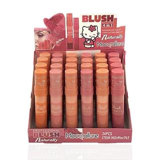 BLUSH RUBOR EM BASTÃO MOCALLURE 6 cores(24pçs)