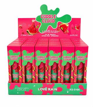 LOVE RAIN CUDDLE CLOUD PERFUME 20ML 24PCS