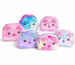 BOLSA ESTOJO COSMETICA COM DESIGN DE PELUCIA GATO