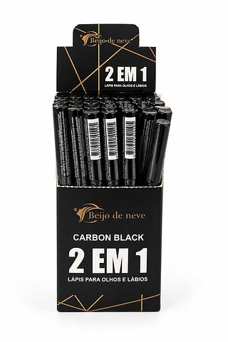 BEIJO DE NEVE 2 EM 1 LAPIS PARA OLHOS E LABIOS PRETO36PCS