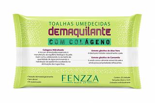 FENZZA TOALHAS UMEDECIDAS DEMAQUILANTE COM COLAGENO 25UN