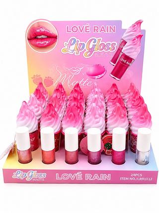 LOVE RAIN LIP GLOSS MATTE (24PCS)