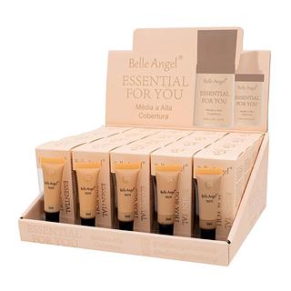 Base Líquida cor 01 a 05 (30ml)/Belle Angel - Cobertura média e alta (20pçs)
