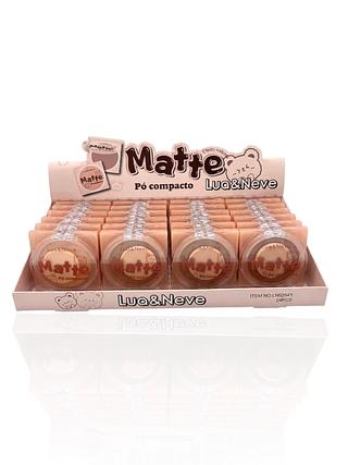 PÓ COMPACTO MATTE LUA NEVE ( 24PCS)