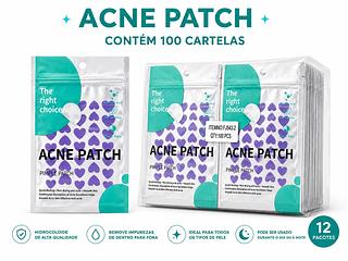 ADESIVO ACNE PATCH CORAÇAO COR ROXO 100PCS
