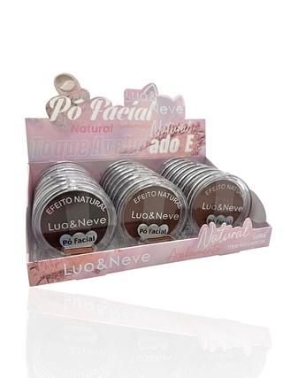 po facial efeito natural lua e neve (24pcs)