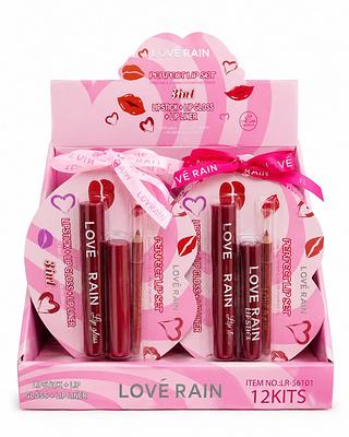 love rain perfect lip set 3in1 12pcs