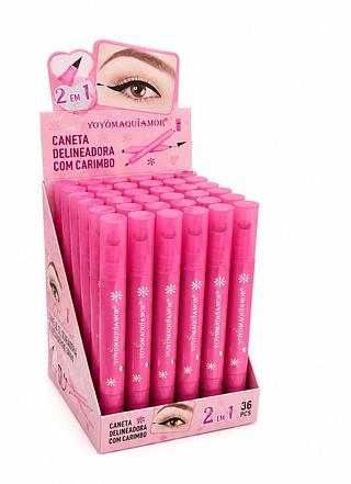 YOYOMAQUIAMOR CANETA DELINEADORA COM CARIMBO 36PCS