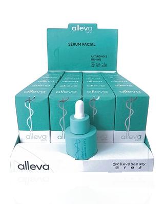 serum facial clareador 7 em 1 alleva 30ml ( 24pcs)