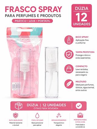 FRASCO SPRAY PARA PERFUMES E PRODUTOS 12PCS