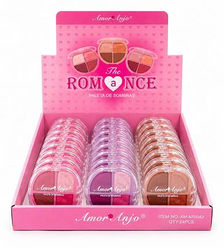 AMOR ANJO THE ROM A NCE PALETA DE SOMBRAS 24PCS