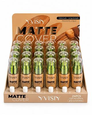 YVISIY MATTE COVER BESE LONGA DURAÇÃO 24PCS