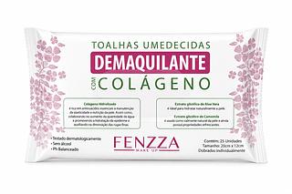 FENZZA TOALHAS UMEDECIDAS DEMAQUILANTE COLAGENO 25UN