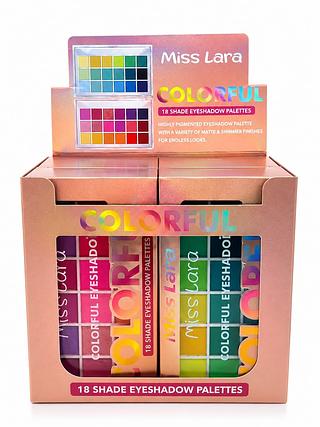 MISS LARA COLORFUL 18SHADE EYESHADOW PALETTES