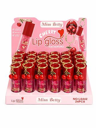 MISS BETTY LIP GLOSS CHERRY 24PCS