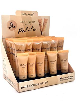 Base Líquida Matte Petite cor 01 a 05 (15ml)/Belle Angel-(24pçs)