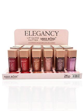 lip gloss glitter miss rose (24pç)