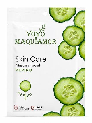 YOYO MAQUIAMOR SKIN CARE MASCARA FACIAL PEPINO 10PCS