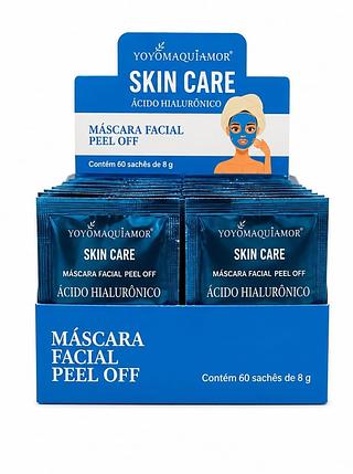 MÁSCARA FACIAL PELL OFF ácido hialuronico 60 SACHES DE 8g