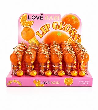 love rain lip gloss tangerina 24pcs