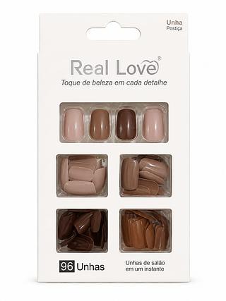unhas postiças artísticas real love 24pcs