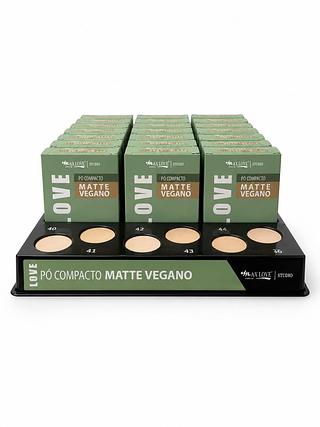 max love pó compacto matte vegano 30pcs