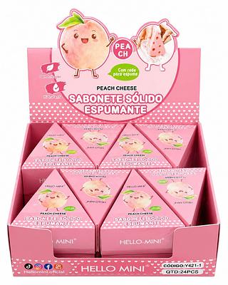SABONETE SÓLIDO ESPUMANTE PESSEGO 24PCS