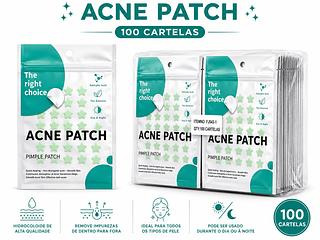 ADESIVO ACNE PATCH ESTRELA COR VERDE100PCS