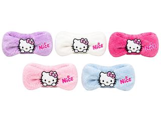 faixa de cabelo para skincare e maquiagem hello kitty