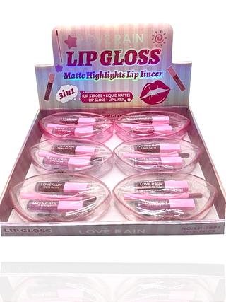 gloos mais lip liner love rain 6 pçs