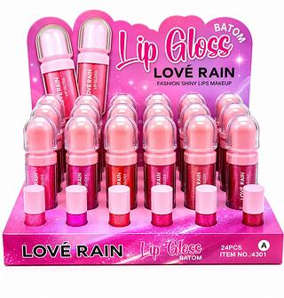 LOVE RAIN LIP GLOSS BATOM A (24PCS)