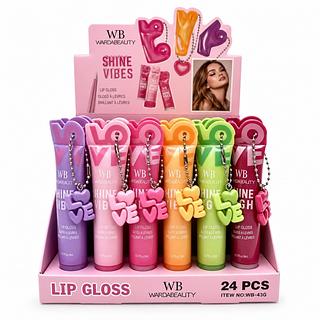 WB WARDABEAUTY LIP GLOSS 24PCS