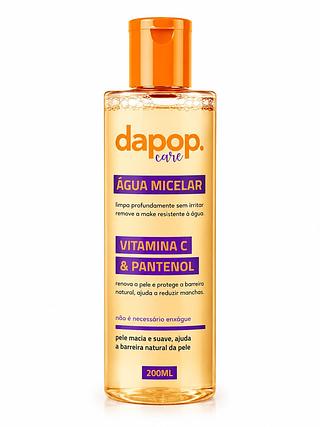 dapop agua micelar vitamina c e pantenol 200ml