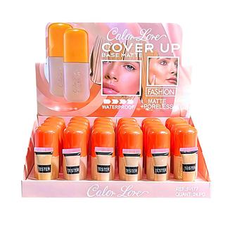 Base Líquida Matte Cover UP cor 01 a 06 (55ml)/Color lore (24pçs)