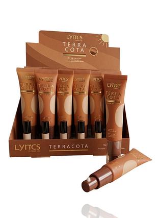 Base Liquida Matte/terra cota - cor 01 a 06 (30ml)/ Lyrics Make up (24pçs)