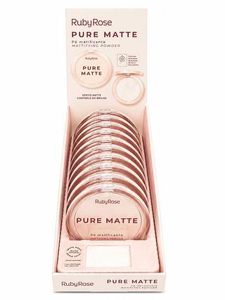 ruby rose pure matte pó matificante 12pcs